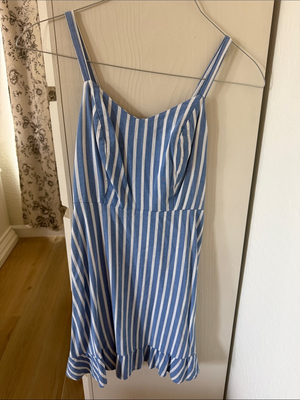 Old Navy Blue and White Striped Sundress
